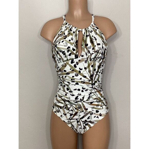 New. Kenneth Cole jungle print swimsuit. Normally $139 - Picture 4 of 13